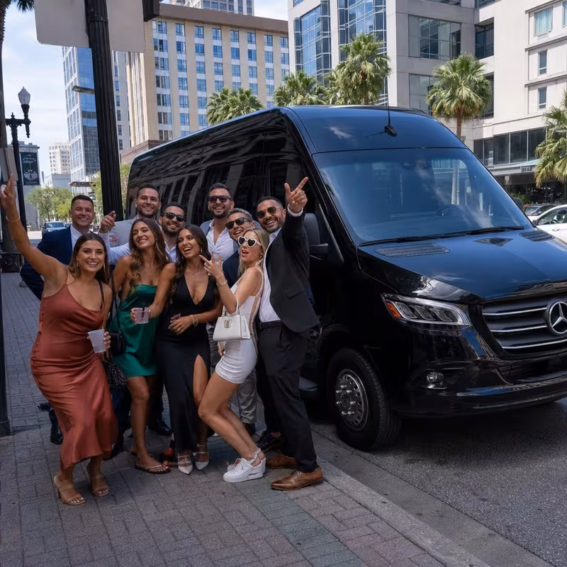 Orlando Bachelor & Bachelorette Transportation fleet vehicle