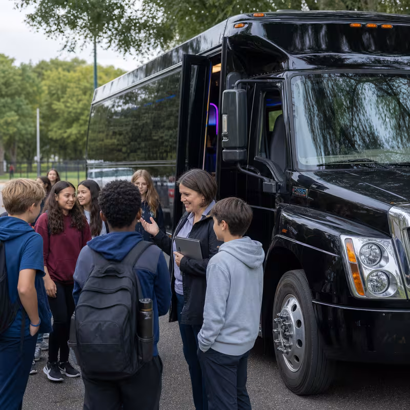 Orlando School Transportation fleet vehicle